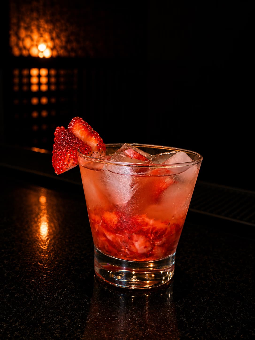 Drink Caipirinha de Morango